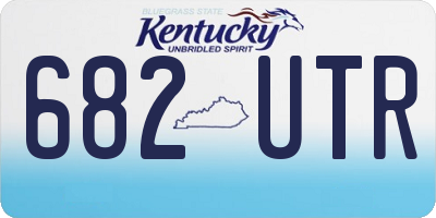 KY license plate 682UTR
