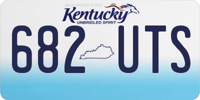 KY license plate 682UTS