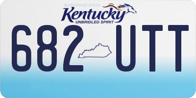 KY license plate 682UTT