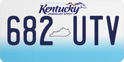KY license plate 682UTV