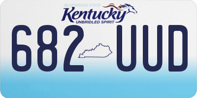 KY license plate 682UUD