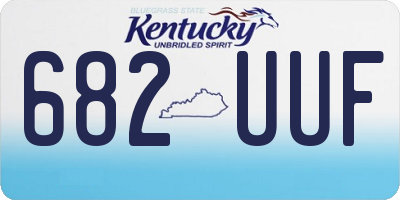 KY license plate 682UUF