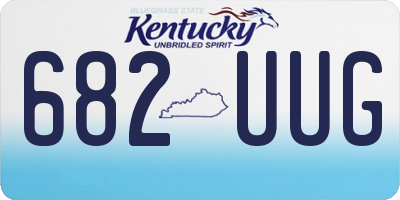 KY license plate 682UUG