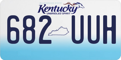 KY license plate 682UUH