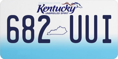 KY license plate 682UUI