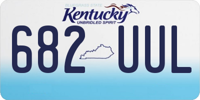 KY license plate 682UUL