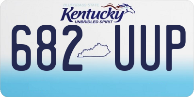 KY license plate 682UUP