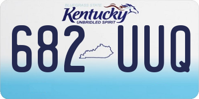 KY license plate 682UUQ