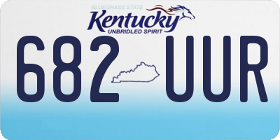 KY license plate 682UUR