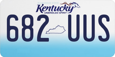 KY license plate 682UUS