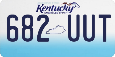 KY license plate 682UUT