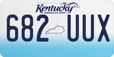 KY license plate 682UUX