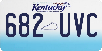 KY license plate 682UVC
