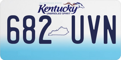 KY license plate 682UVN