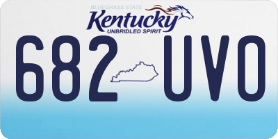 KY license plate 682UVO