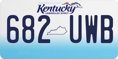 KY license plate 682UWB
