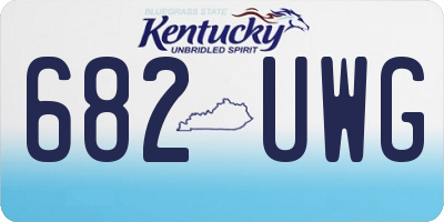 KY license plate 682UWG