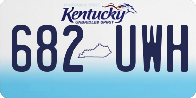 KY license plate 682UWH