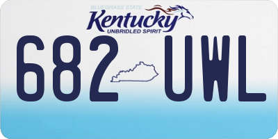 KY license plate 682UWL