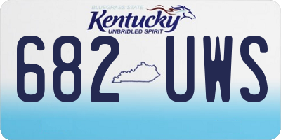 KY license plate 682UWS