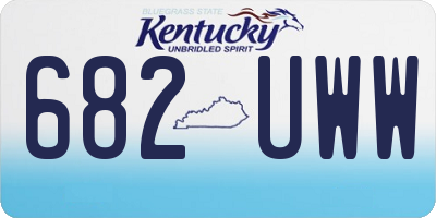 KY license plate 682UWW