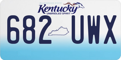 KY license plate 682UWX