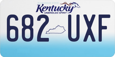KY license plate 682UXF