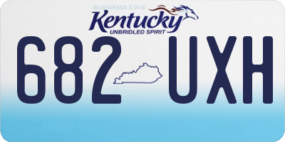 KY license plate 682UXH