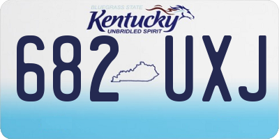 KY license plate 682UXJ