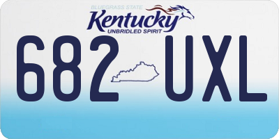 KY license plate 682UXL