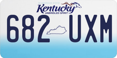KY license plate 682UXM
