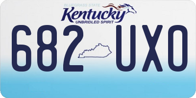 KY license plate 682UXO