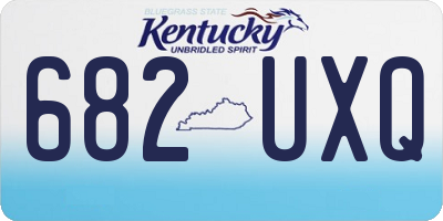 KY license plate 682UXQ