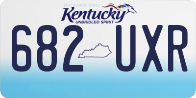 KY license plate 682UXR