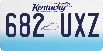 KY license plate 682UXZ