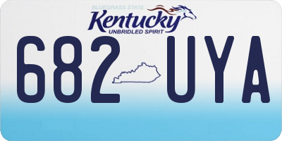 KY license plate 682UYA