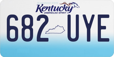 KY license plate 682UYE