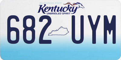 KY license plate 682UYM
