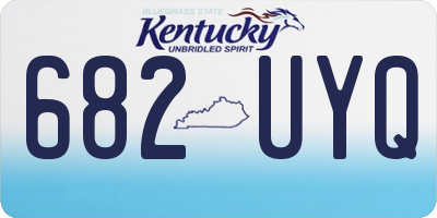 KY license plate 682UYQ