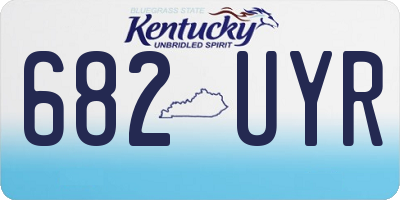 KY license plate 682UYR