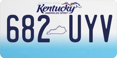 KY license plate 682UYV