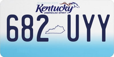 KY license plate 682UYY