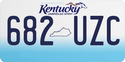 KY license plate 682UZC