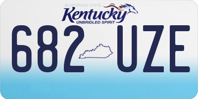 KY license plate 682UZE