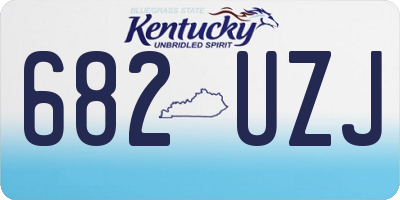 KY license plate 682UZJ