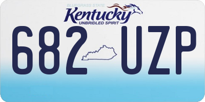 KY license plate 682UZP