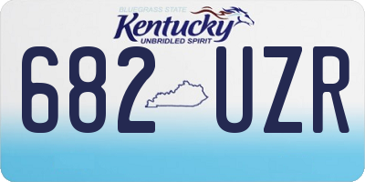 KY license plate 682UZR