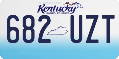 KY license plate 682UZT