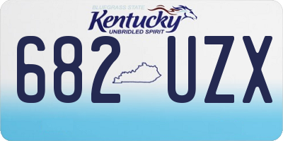 KY license plate 682UZX