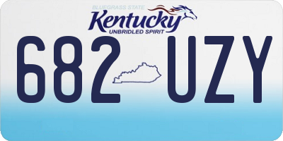 KY license plate 682UZY